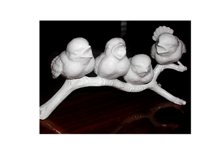 Porcelain Sparrows after