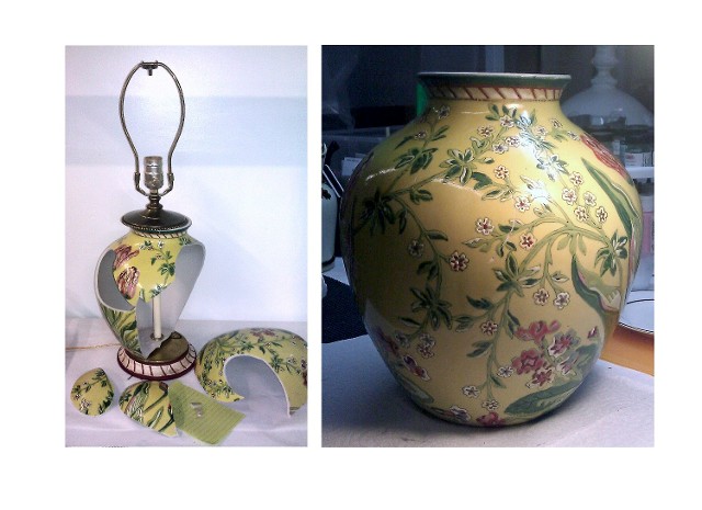 Ceramic Ginger Jar Lamp