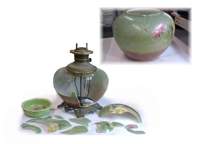 Antique Glass Lamp